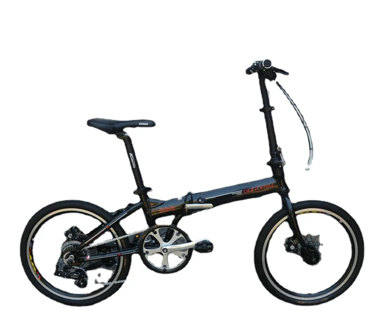 GOGOBIKE-Aluminum Alloy Folding Bicycle, BMX Bicycle, Disc Brake, Cool Black Bike, Birthday Gift, Adult, 20 Inch