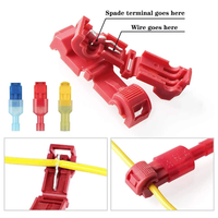 60/120PCS T-Tap Connector Quick Electrical Cable Connector Snap Splice Lock Wire Terminal Crimp Wire Terminal