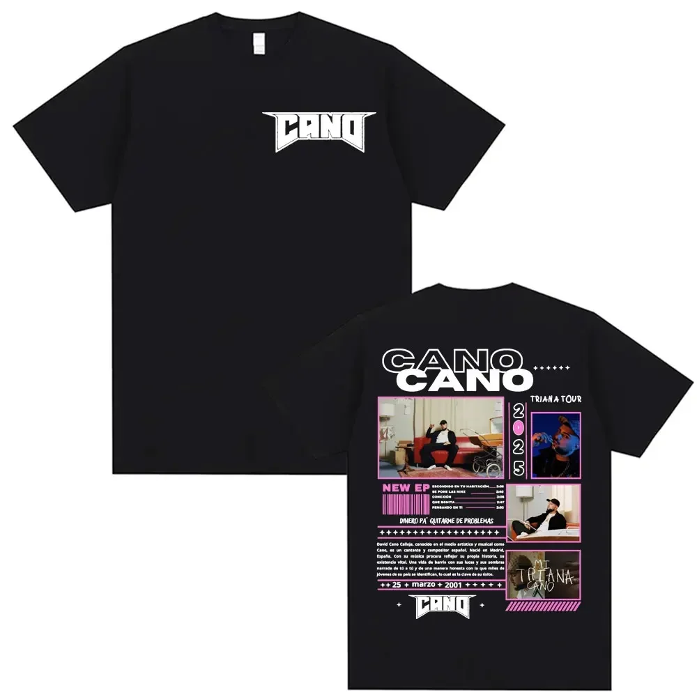 

Rapper Tour Concert Printed T-shirt Men 2025 Summer 100% Cotton Harajuku Hip Hop Punk T-shirt Breathable Short Sleeve Top