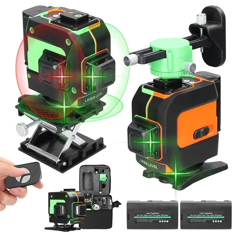 Building Automatic Radiation 360 Air Section Laser Level Set 16lines Indoor Self Leveling Rotary Lasers Level For Drill Machine