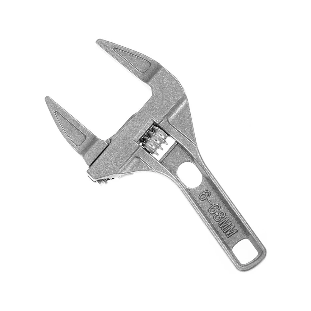 Adjustable Wide Jaw Wrench 6-68mm, Aluminum Alloy Bathroom Wrench for Plumbing Installation & Repair