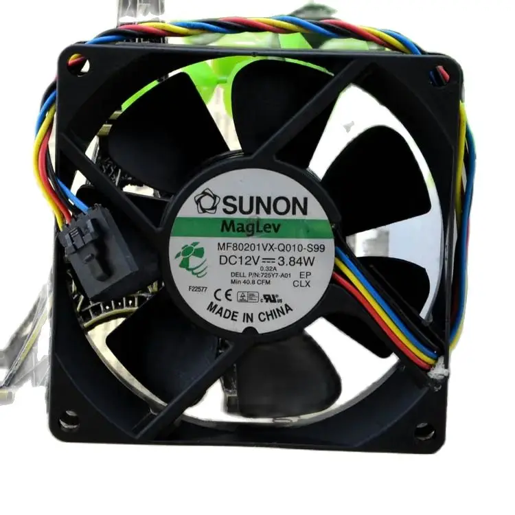 BRAND NEW ORIGINAL MF80201VX-Q010-S99 8020 12V 3.84W 4WIRES 8CM COOLING FAN