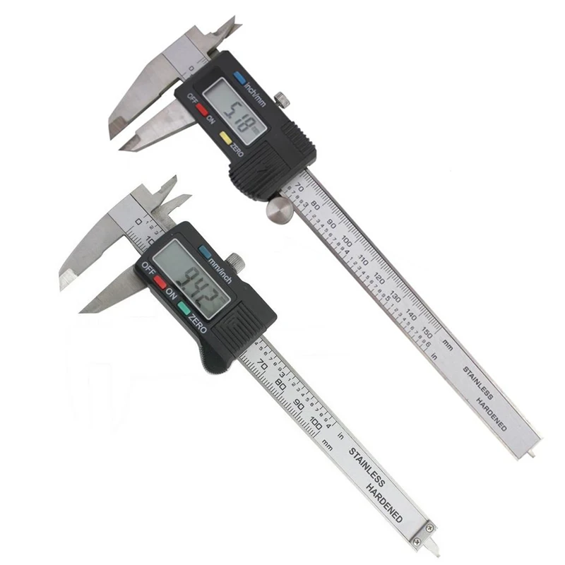 Electronic Digital Caliper Ruler Vernier 100mm 150mm Stainless Harden Gauge  For Jewelry and Watch