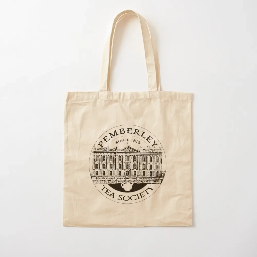 

Pemberley Tea Society Since 1813 - Pride and Prejudice BLACK Tote Bag Shopper bag Shopping bags Tote Bag