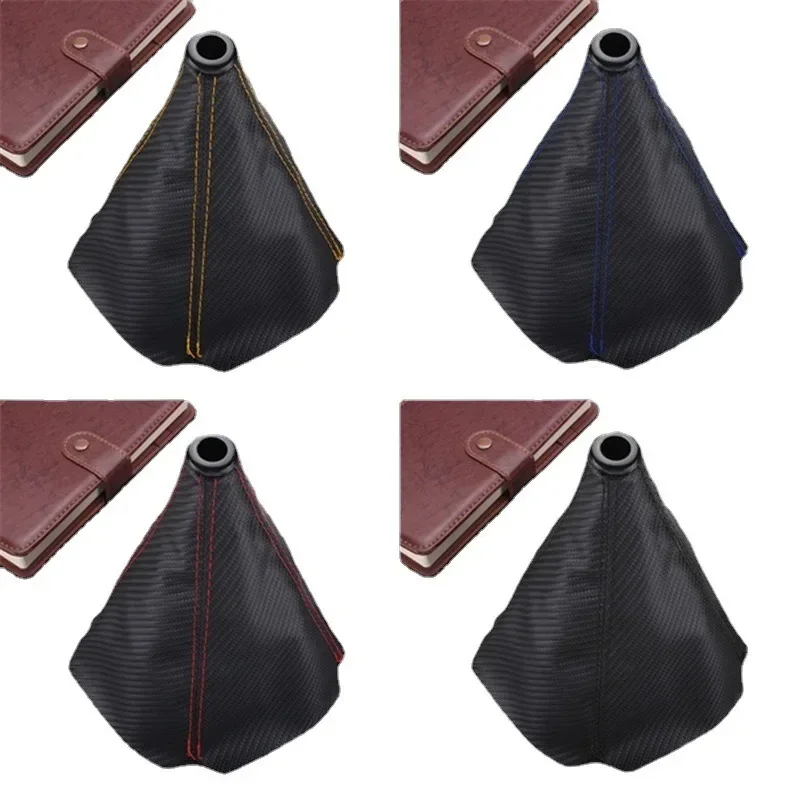 16 مللي متر بولي Leather الجلود سيارة والعتاد التحول الياقات دليل عصا شيفتر المقبض غطاء لشركة هيونداي i10 i30 i20 سوناتا أكسنت توكسون إلنترا