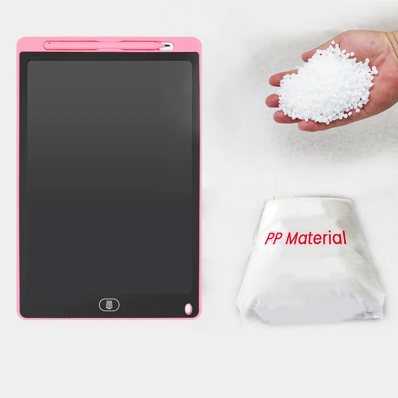 12 Inch K Model Lcd Handwriting Board Color Drawing Doodle Eye Protection Writing Board Color Screen,Light Pink Durable