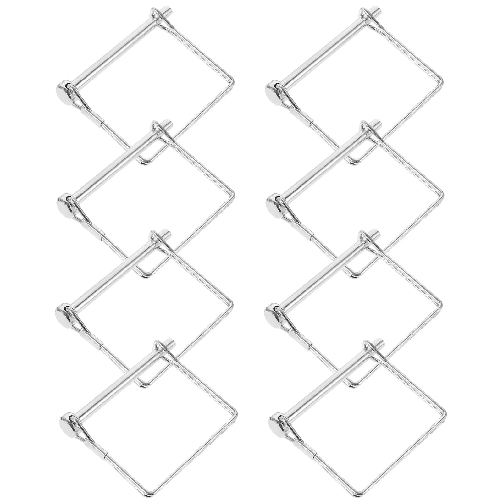 

8Pcs Safety Coupler Pins Galvanized Hitch Pins for Trailer Towing Locking Wire Retainer Heavy Duty Trailer Accessories