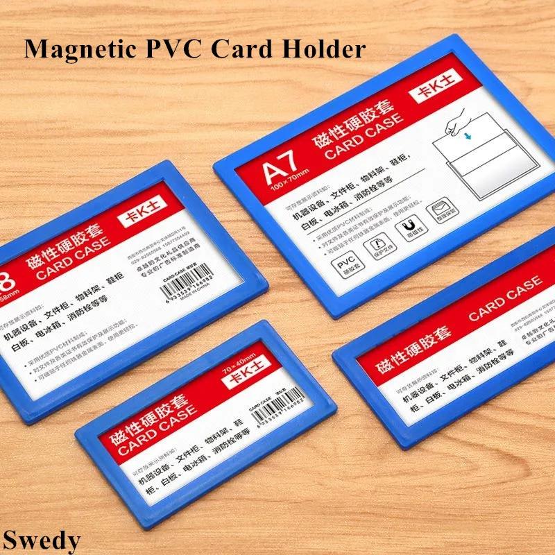10 Pieces 120x45mm Magnetic Label Holder Name Paper Cards Protective Frame Magnetic Shelf Label Card Price Board