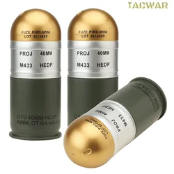 M433 40mm Dummy Grenades 1:1 Model Shell Mini Storage Box Key Sundries Container Decor for Airsoft CS Hunting Desk Display