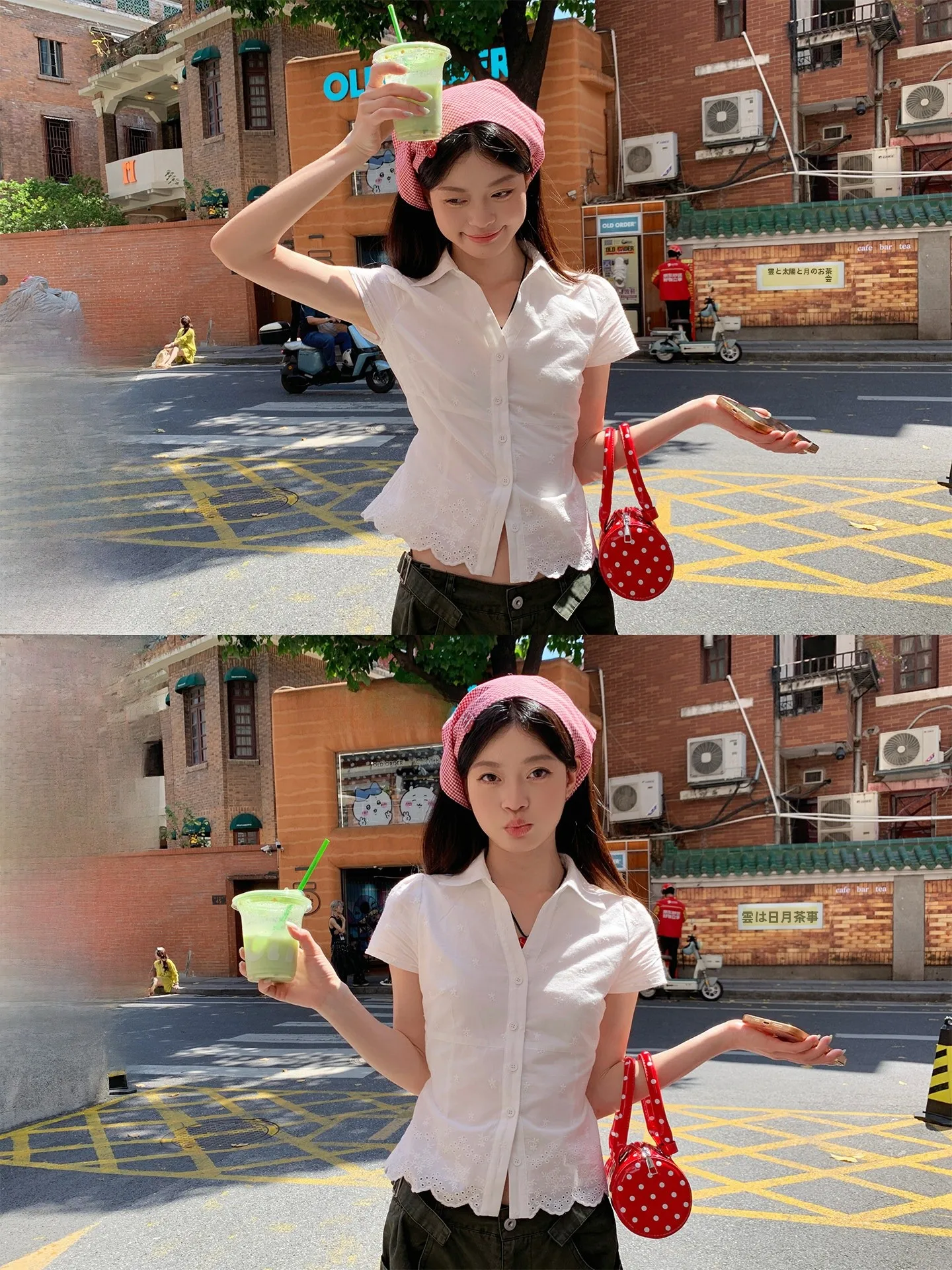 

Белая женская блузка с коротким рукавом и завышенной талией, летняя, с цветочным декором, в корейском стиле, приталенная, для повседневной носки