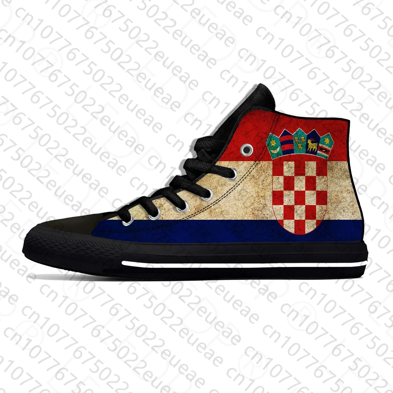 Croatia Croatian Flag Republic Patriotic Fashion Casual Cloth Shoes High Top Lightweight Breathable 3D Print Men Women Sneakers