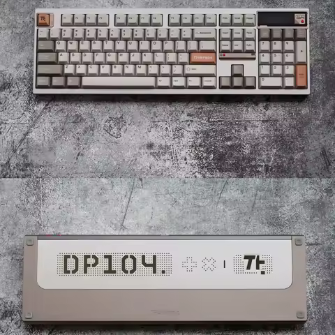 TickType DP104 Mechanical Keyboard 2.4g Wireless Tri-mode RGB Hot-Swap QMK/VIA Aluminum Custom Office Gaming Mechanical Keyboard