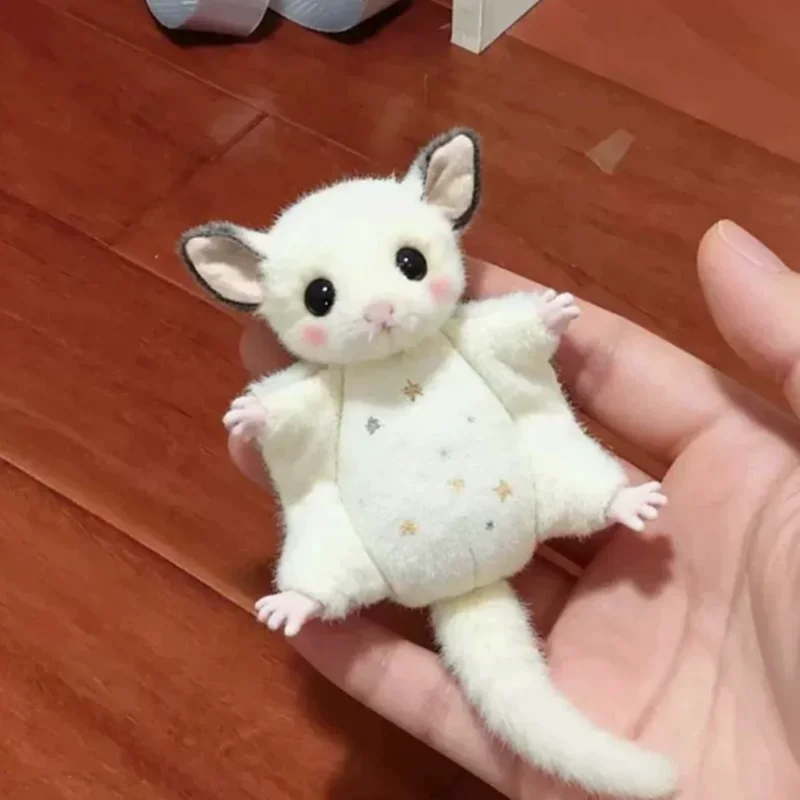 Flying Squirrel Plush Pendant Toy Sugar Glider Small Doll Keychain Schoolbag Charm Stuffed Doll