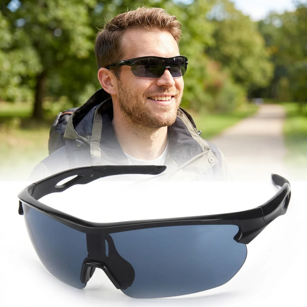 

TR90 Sports Sunglasses UV400 Polarized Cycling Running MTB Bike Riding Outdoor Windproof Eyewear