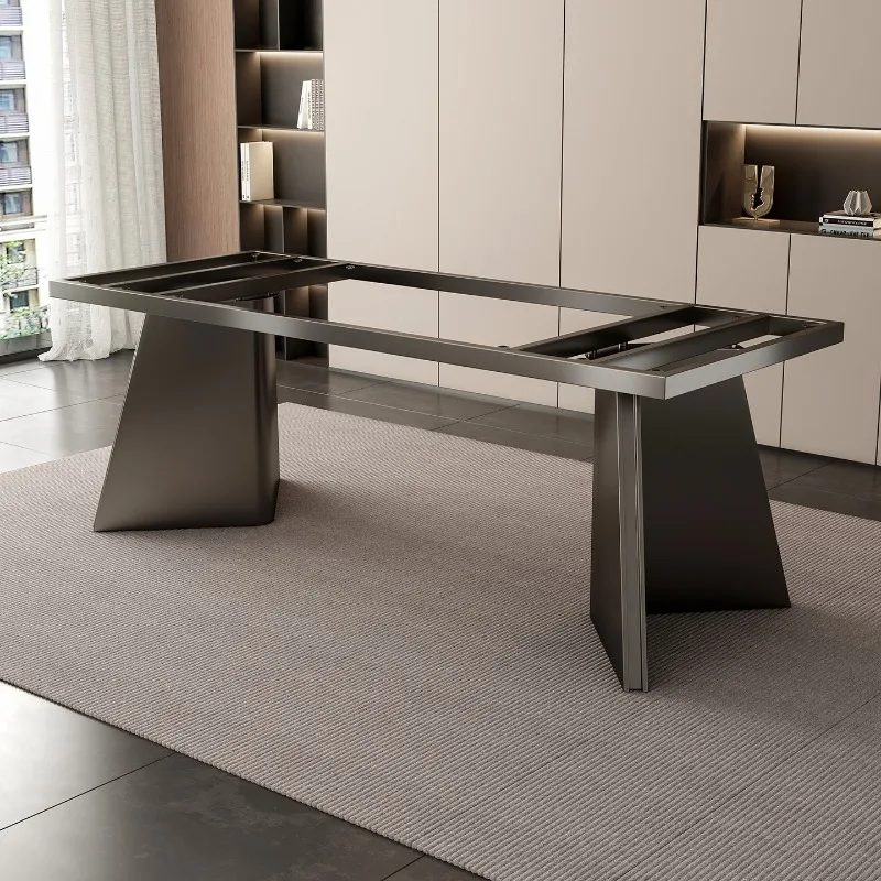 Light Luxury Metal Table Leg Bracket, Stable Support Base for Rock Slate Tea Table and Marble Office Conference Table