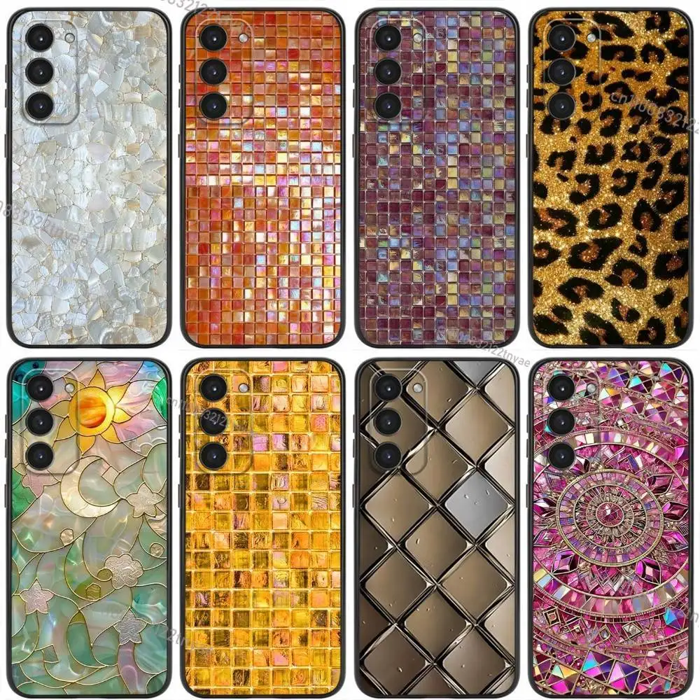 

Colorful Grid Pattern Phone Case For Samsung Galaxy A20,21s,22,31,32,52,53,72,73,80,91 Soft Liquid Silicone Black Cover