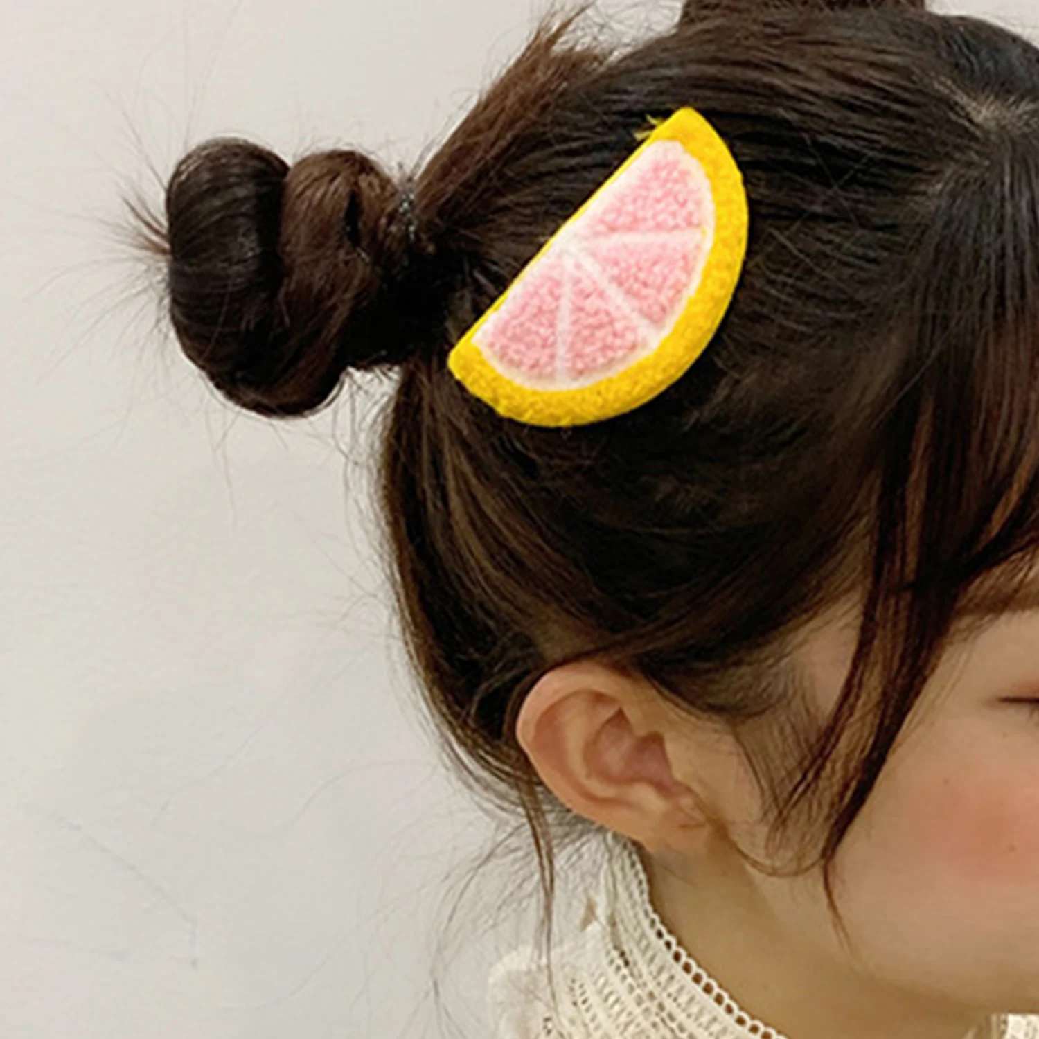 Hand Knitted Fruit BB Hairpin Woolen Yarn Hair Clip Colorful Knitted Hair Clips Watermelon Avocado Strawberry Hairclips