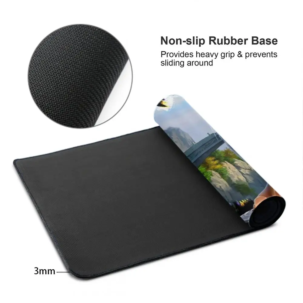 لوحة ماوس ياكوزا لوحة ماوس للكمبيوتر اللوحي مقاس XL لوحة ماوس سطح المكتب، لوحة مفاتيح ألعاب لطيفة عالية الدقة بألوان قوس قزح، مشغل csgo، 90x40