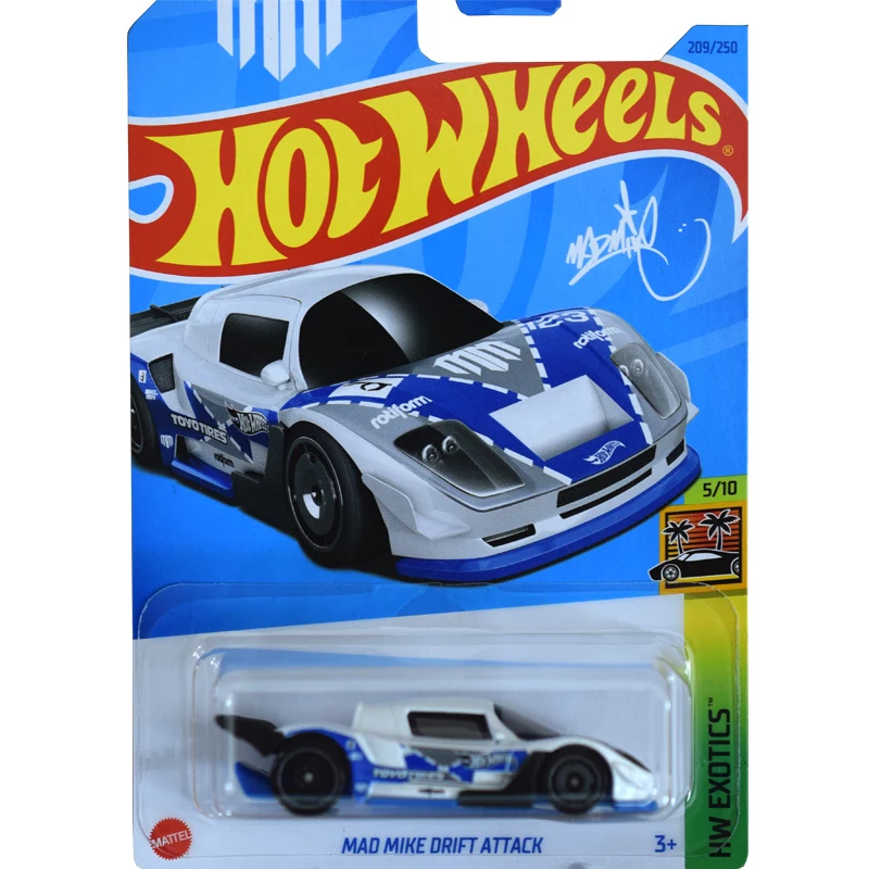 

2023-209 Hot Wheels Cars MAD MIKE DRIFT ATTACK 1/64 Metal Die-cast Model Collection Toy Vehicles