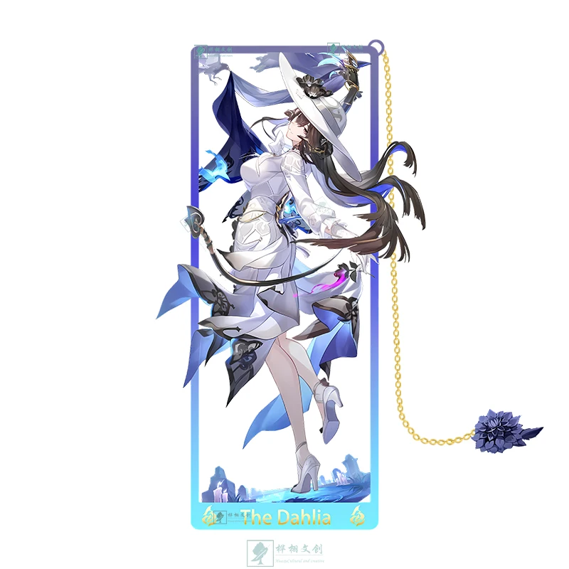 Honkai: Star Rail Cyrene Constance Cosplay Game Metal Bookmark Souvenir Hollow Out Pendant Decor Collection Hadiah Halloween