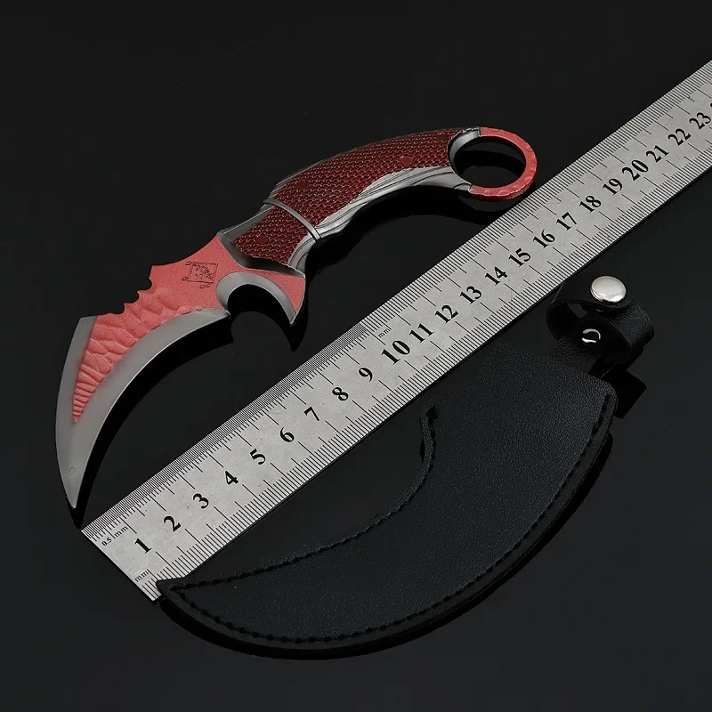 18CM Delta Force Claw Knifes Game Peripherals Full Metal Weapon Model Outdoor Trainning Karambit Collectible Sword Toy Boy Gifts