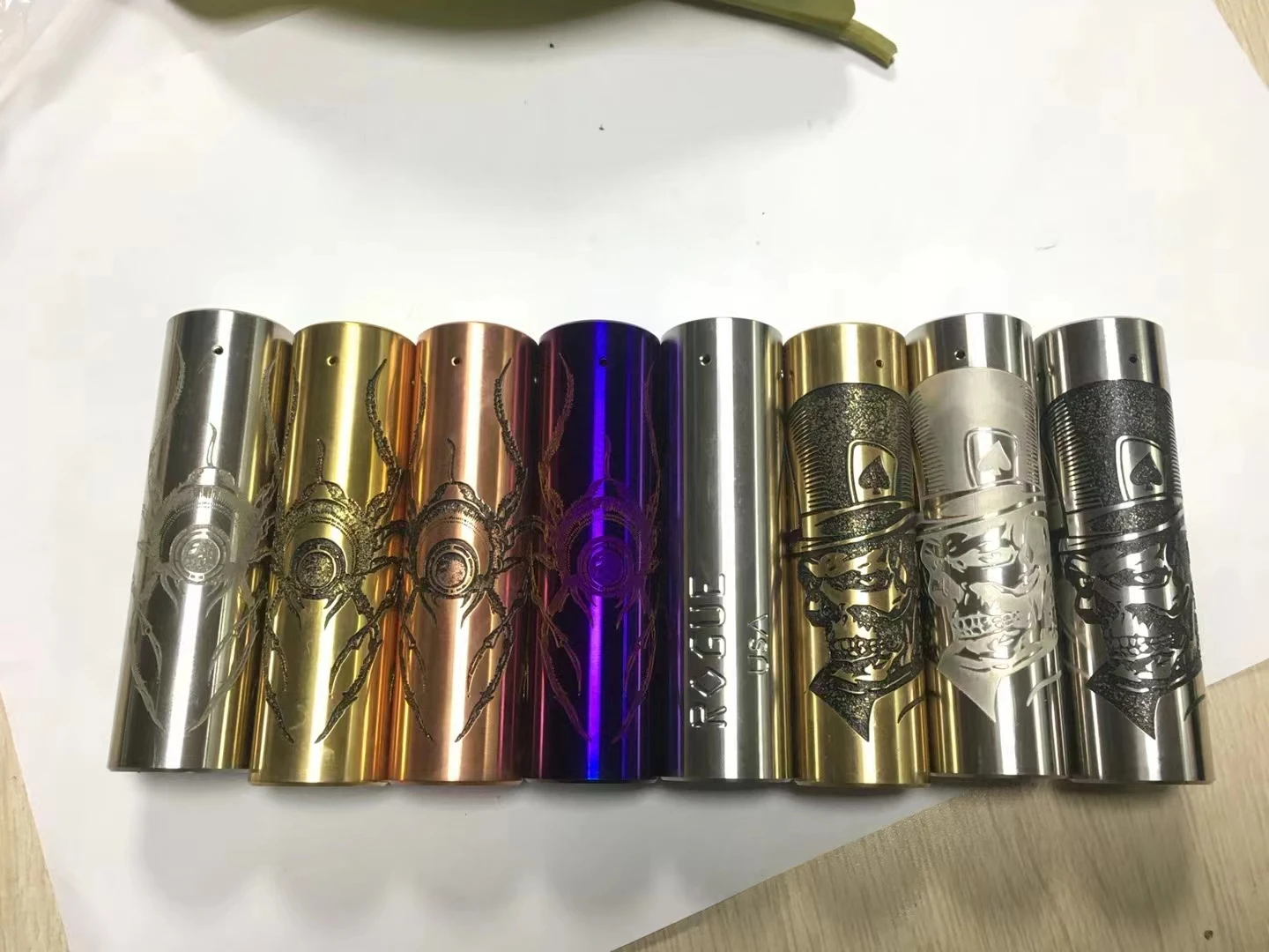 Rogue Mech Mod E Sigaret Mechanische Mod Beste Vape Mod Korte Rogue Mod Gesneden 18650 Batterij 25 Diameter Vape Pen