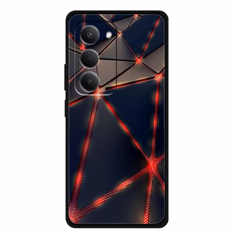 غطاء لهاتف Xiaomi Redmi 15 15C 15 C من السيليكون حافظة هاتف من البولي يوريثان Funda لهاتف Redmi15 واقي خلفي أسود ناعم أنيمي كابا