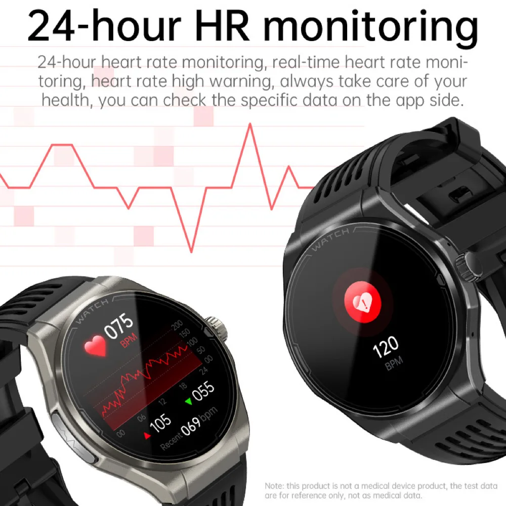الصحة الساعات الذكية AMOLED شاشة بلوتوث دعوة Smartwatch ECG PPG درجة حرارة الجسم SOS الساعات الموسيقى الرياضية
