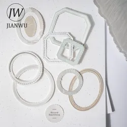 JIANWU 크리에이티브 DIY 정크 저널 콜라주 문구, 메모리 테두리 시리즈, 빈티지 소재 장식, 메모 패드, 23 매