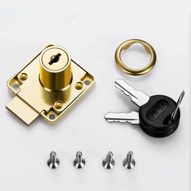 Office Desk Drawer Lock Cylinder Lengthened Computer Desk Cabinet Furniture Lock for Cabinet Door