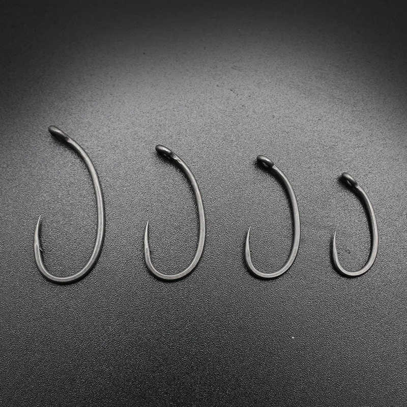 

High Carbon Steel Barbed Fishing Hooks 2/4/6/8 Sizes Carp Fishing Hooks for Freshwater Fishing