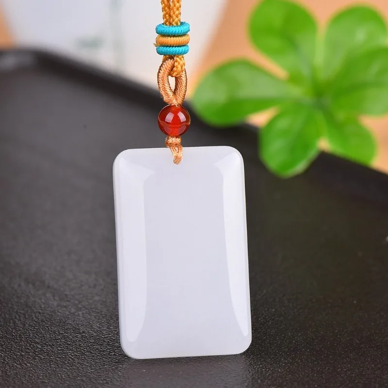 

Изысканный золотой шелковый нефритовый пинг, брендовый модный универсальный нефритовый кулон для мужских и женских пар