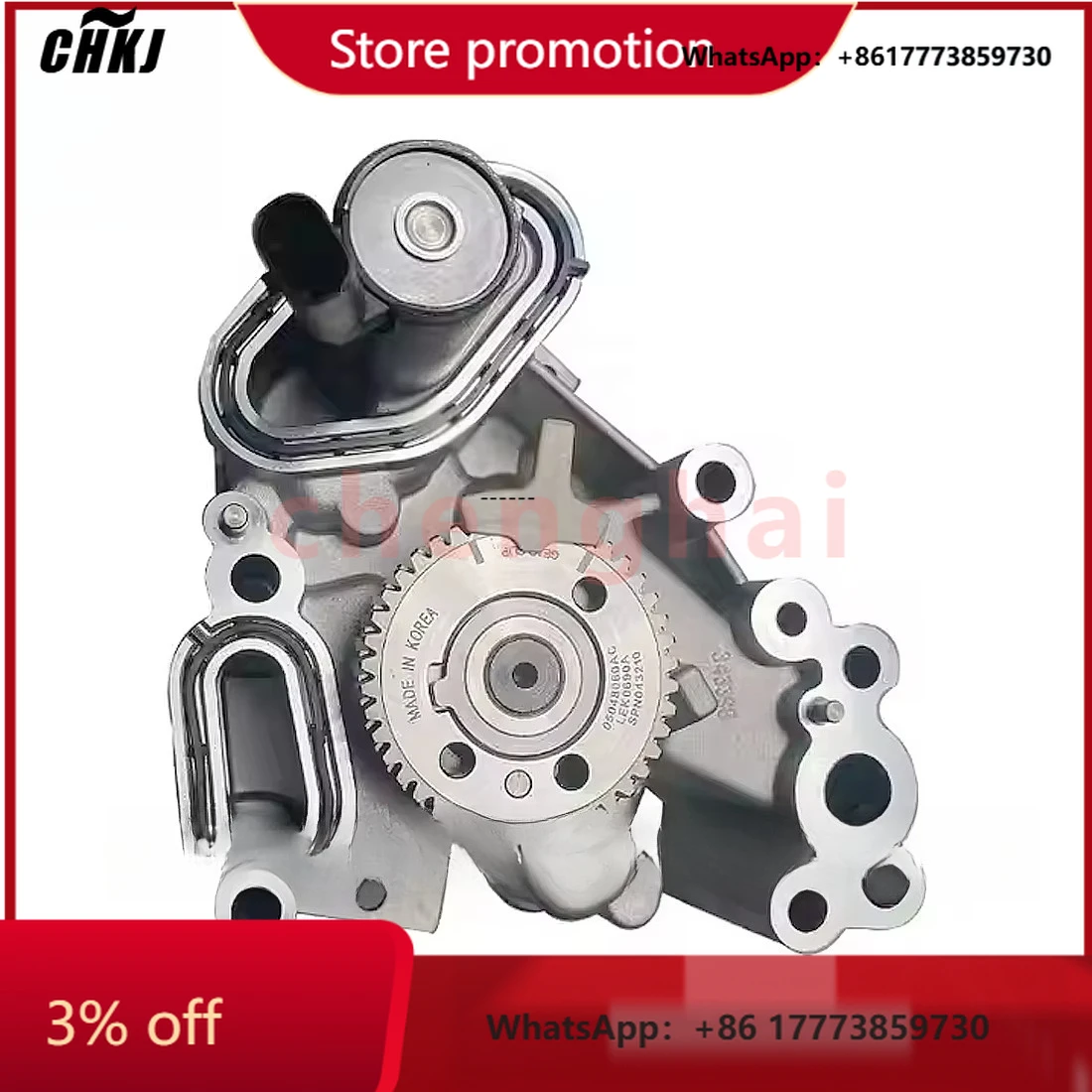 

CHKJ-2025NEW4893614AF Engine Oil Pump for 2020-2024 Jeep Grand Cherokee Cherokee Parts Wrangler Compass 2.0T 04893614AF 50055271
