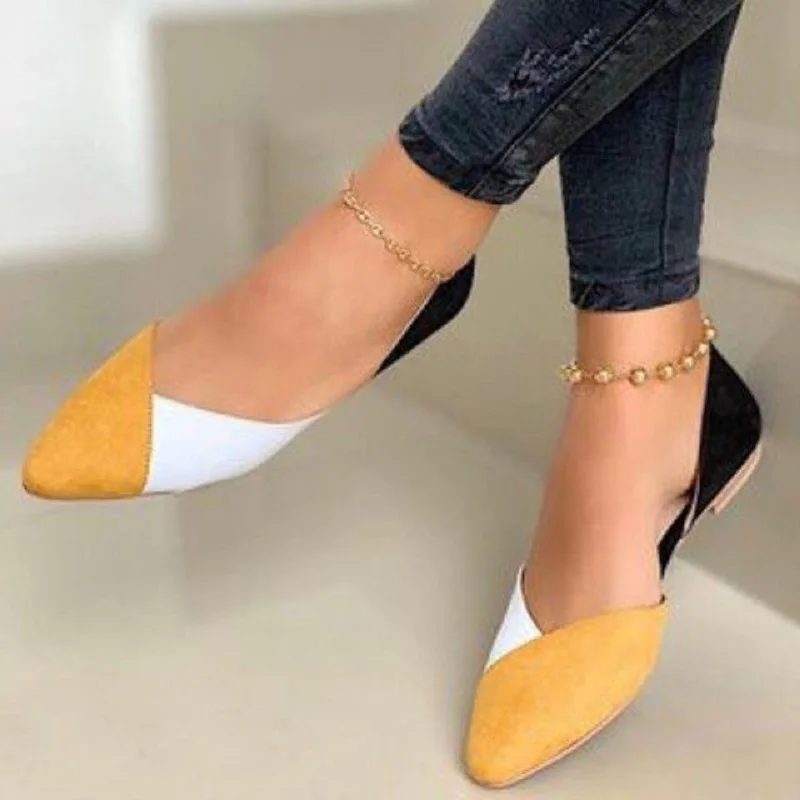 Women Fashion Comfortable Spring & Summer Pink Square Low Heel Shoes Lady Casual Pointed Toe Comfy Black High Heel Shoes E317