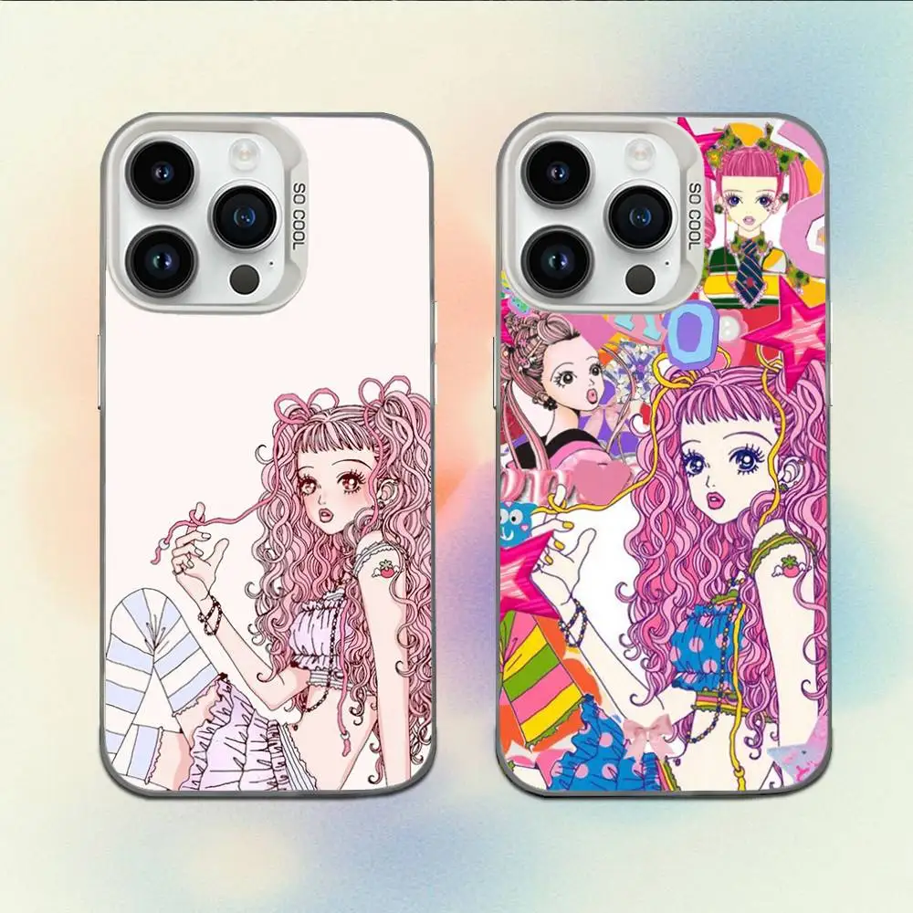 

P-Paradise Kiss Manga Phone Case For iPhone 16,15,14,13,12,11,Mini,Pro,E,MAX White Candy Matte Shockproof Cover