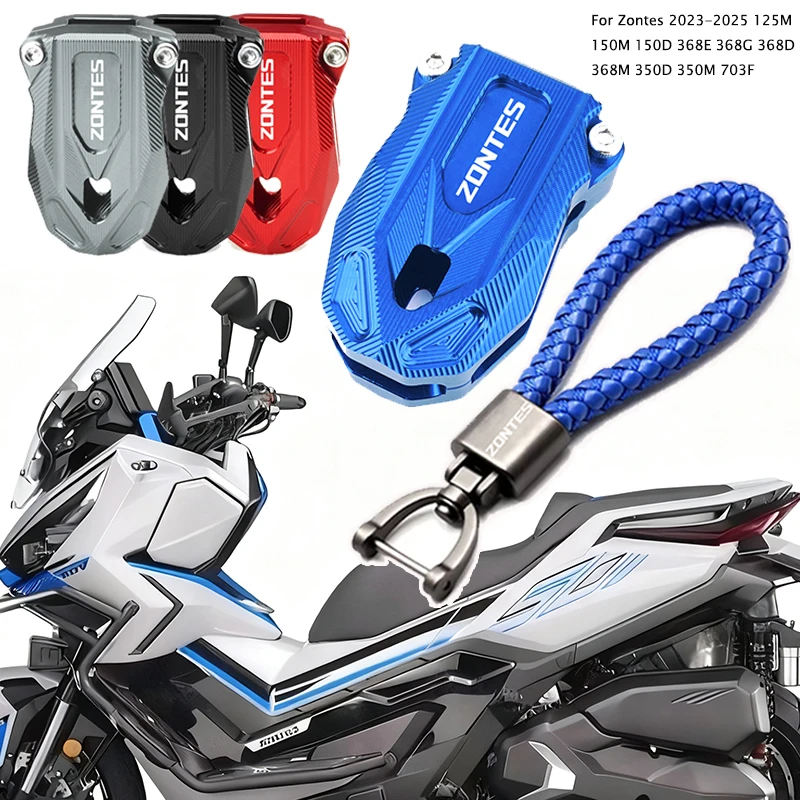 

Motorcycle Accessories CNC Key Shell Cover & keychain KeyShell Fit For Zontes 125M 150M 150D 368E 368G 368D 368M 350D 350M 703F