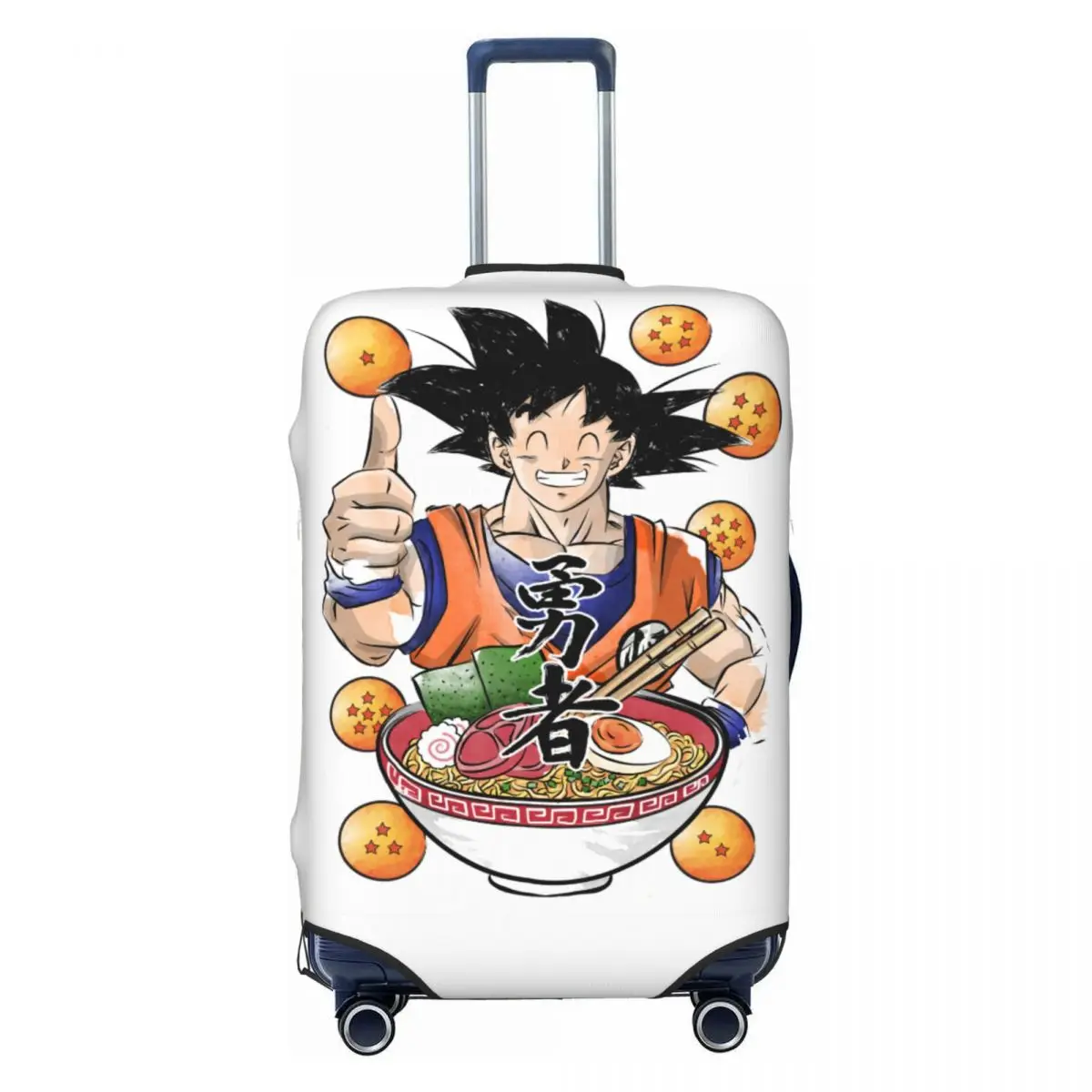 

Custom DBZ Dragons Ball Goku Japanese Anime Luggage Cover Protector Fashion Travel Suitcase Covers for 18-32 Inch
