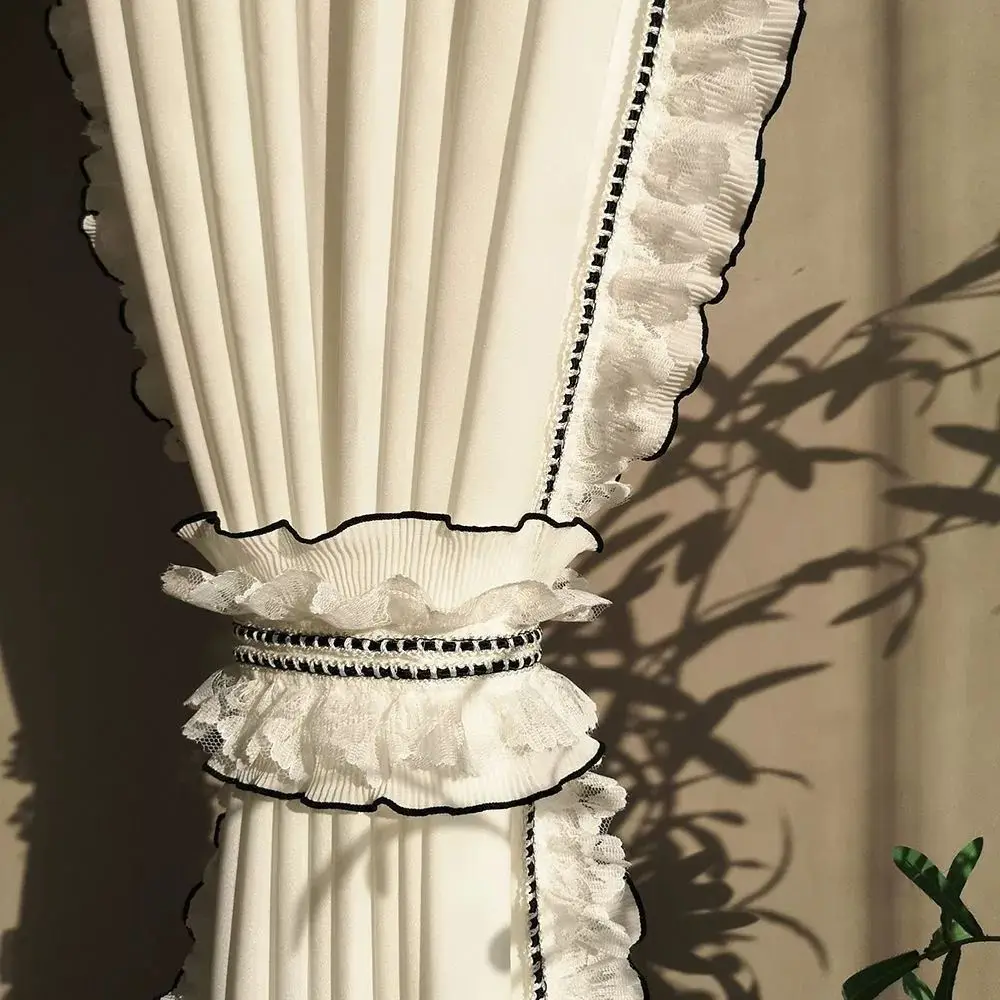 cortinas opacas de renda dupla
