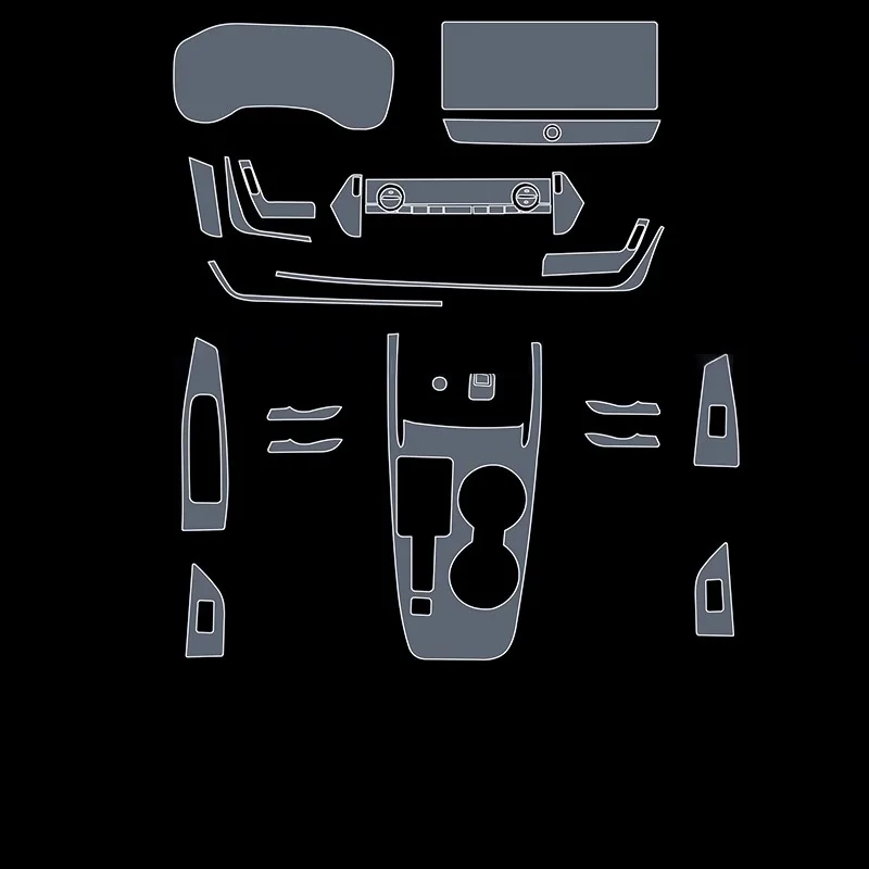 Für Nissan X-Trail 2021-2025 Dashboard Multimedia Navigation Transparente Anti-Scratch Schutz Film Modifikation – Detail 2