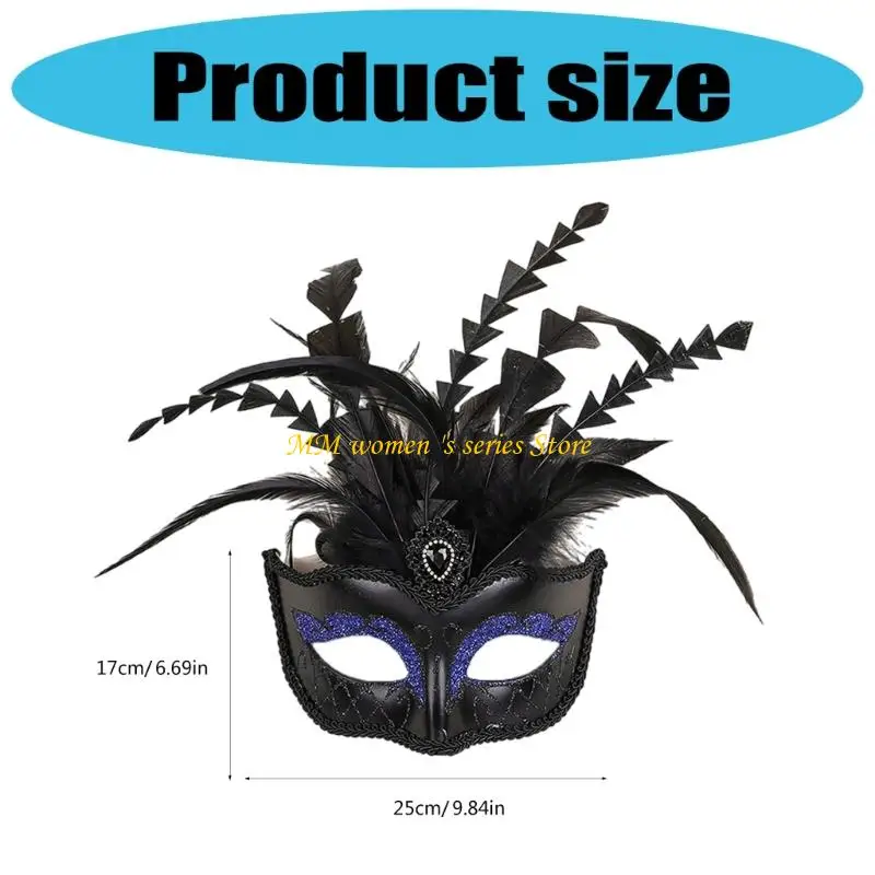 Q39C Masquerades Mask Venetians Mask Halloween Costumes Prop Party Prom Mask