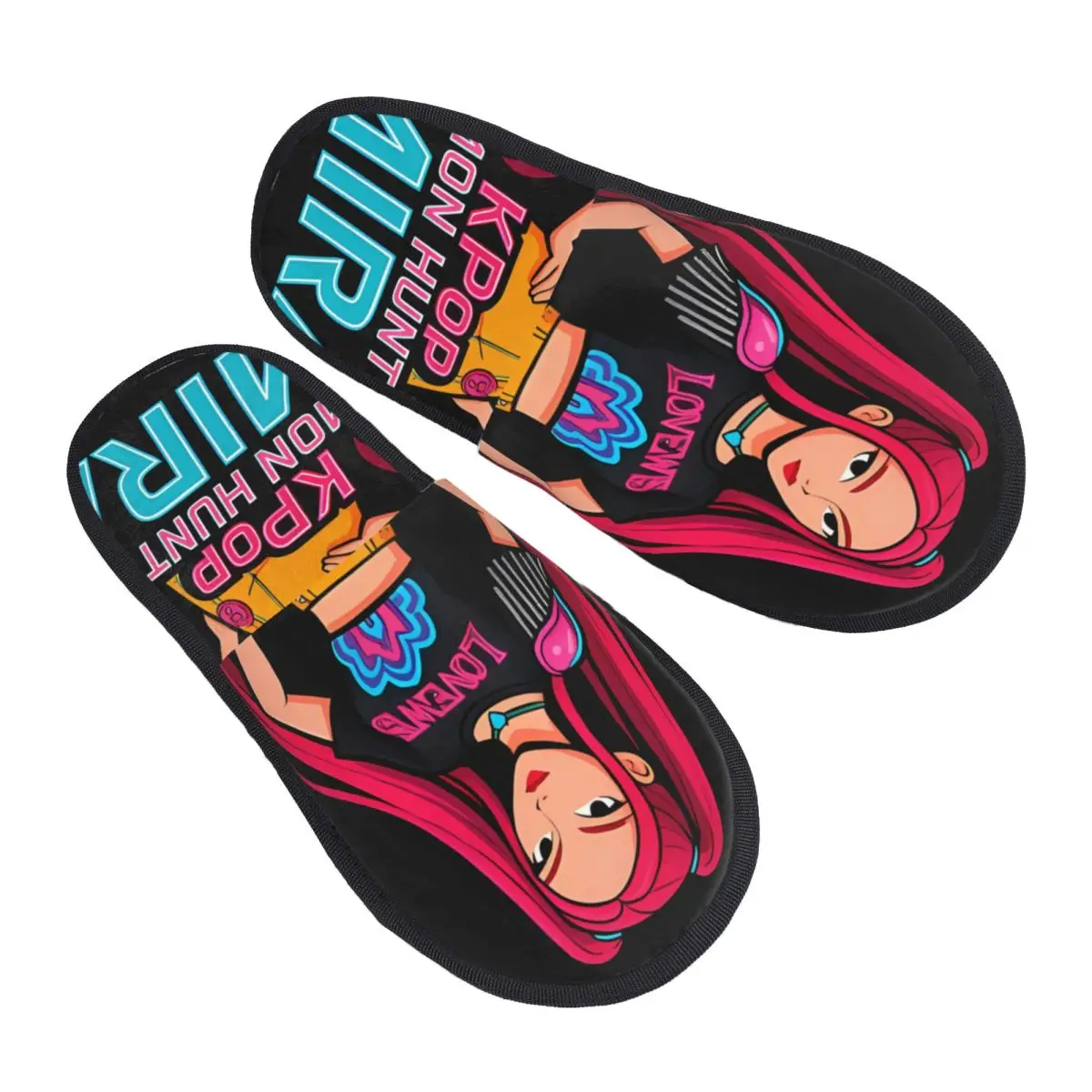 شبشب Kpop Demon Hunter Huntrix Mira للفتيات للحمام للنساء، شبشب منزلي مطبوع حسب الطلب #1