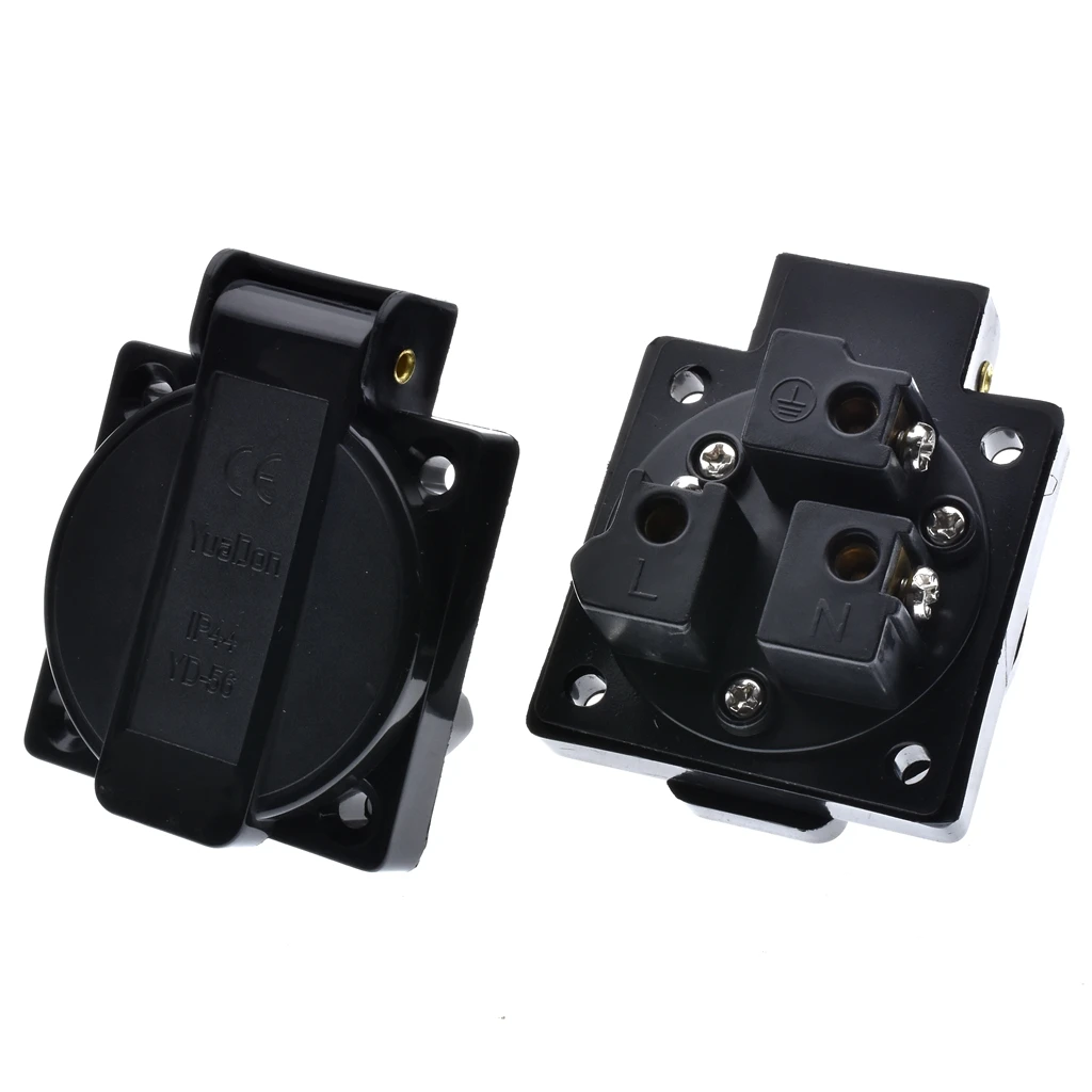 1pcs Britain Black Blue 13A 25 - Outdoor Power Receptacle recension och pris