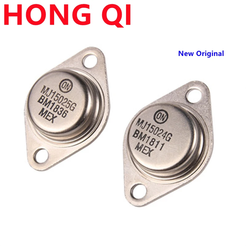 

2PCS New Original MJ15025 MJ15024 MJ15025G MJ15024G Audio Paired Transistor High Power Transistor TO-3P