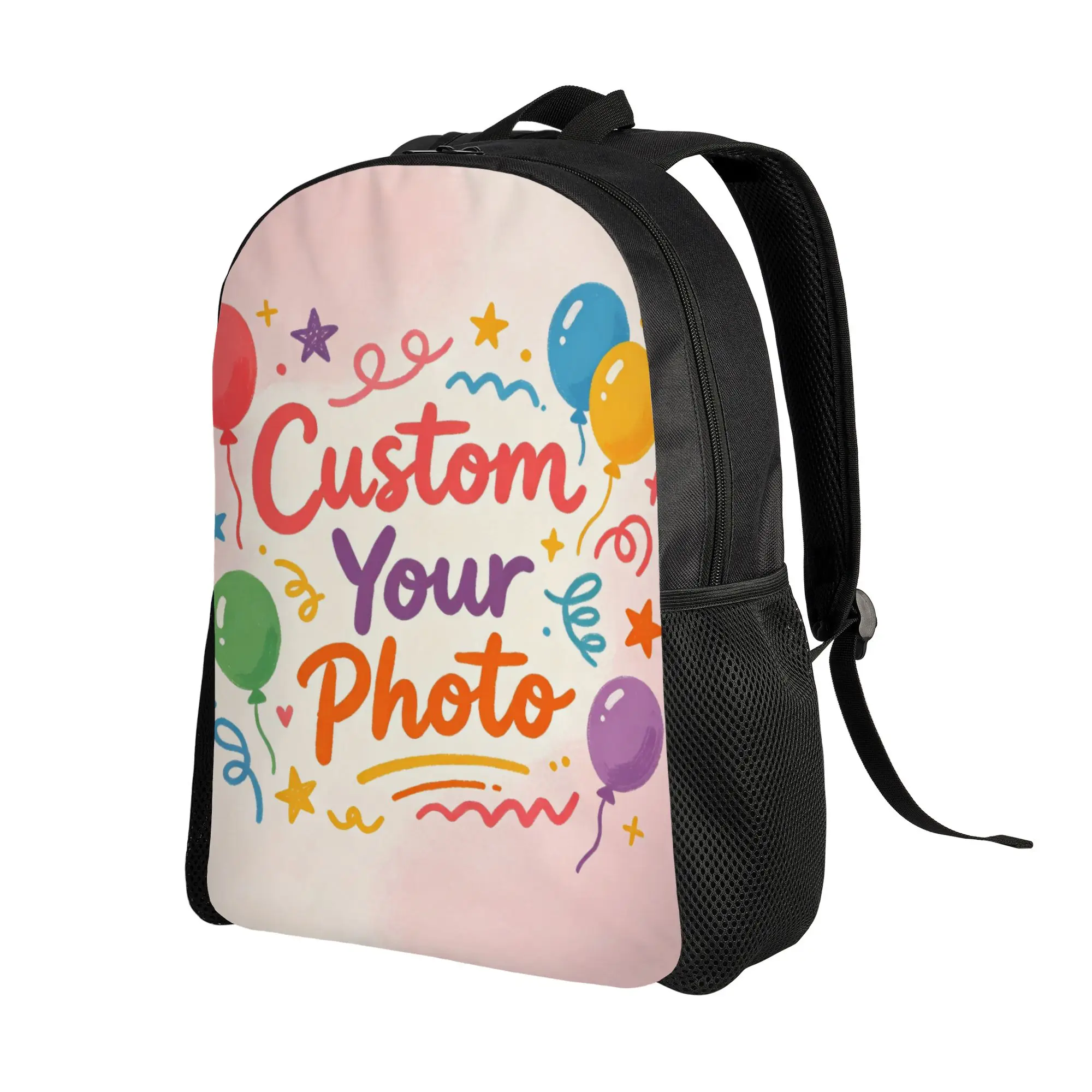 Custom Your Photo Logo Text Travel Backpack Men Women School Laptop Bookbag  College Student Daypack Bags
