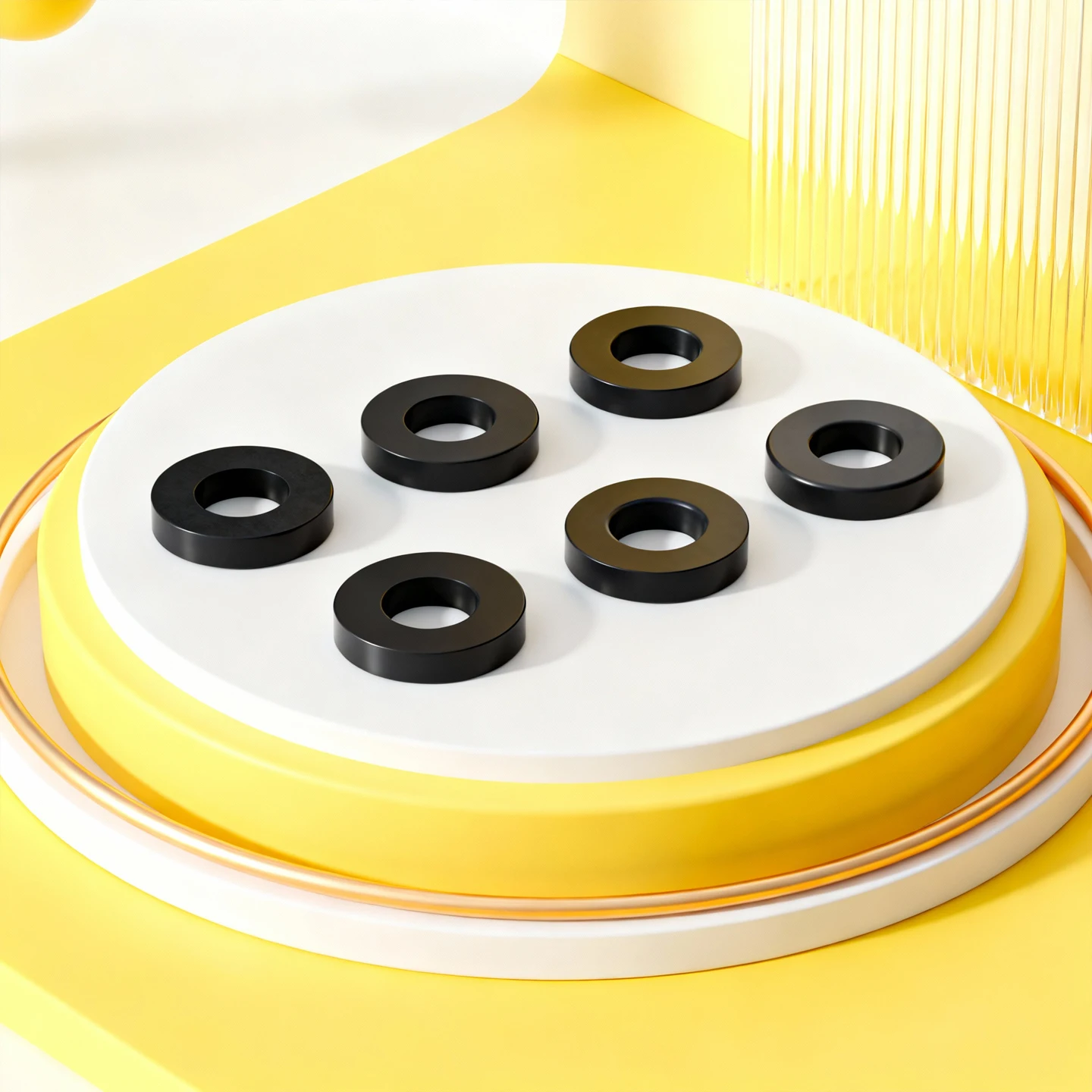 H3mm M3-8mm Flat Washer Gasket NBR VMQ FKM EPDM Fluorine Black Nitrile Rubber Silicone Seals Washer Red White O Ring