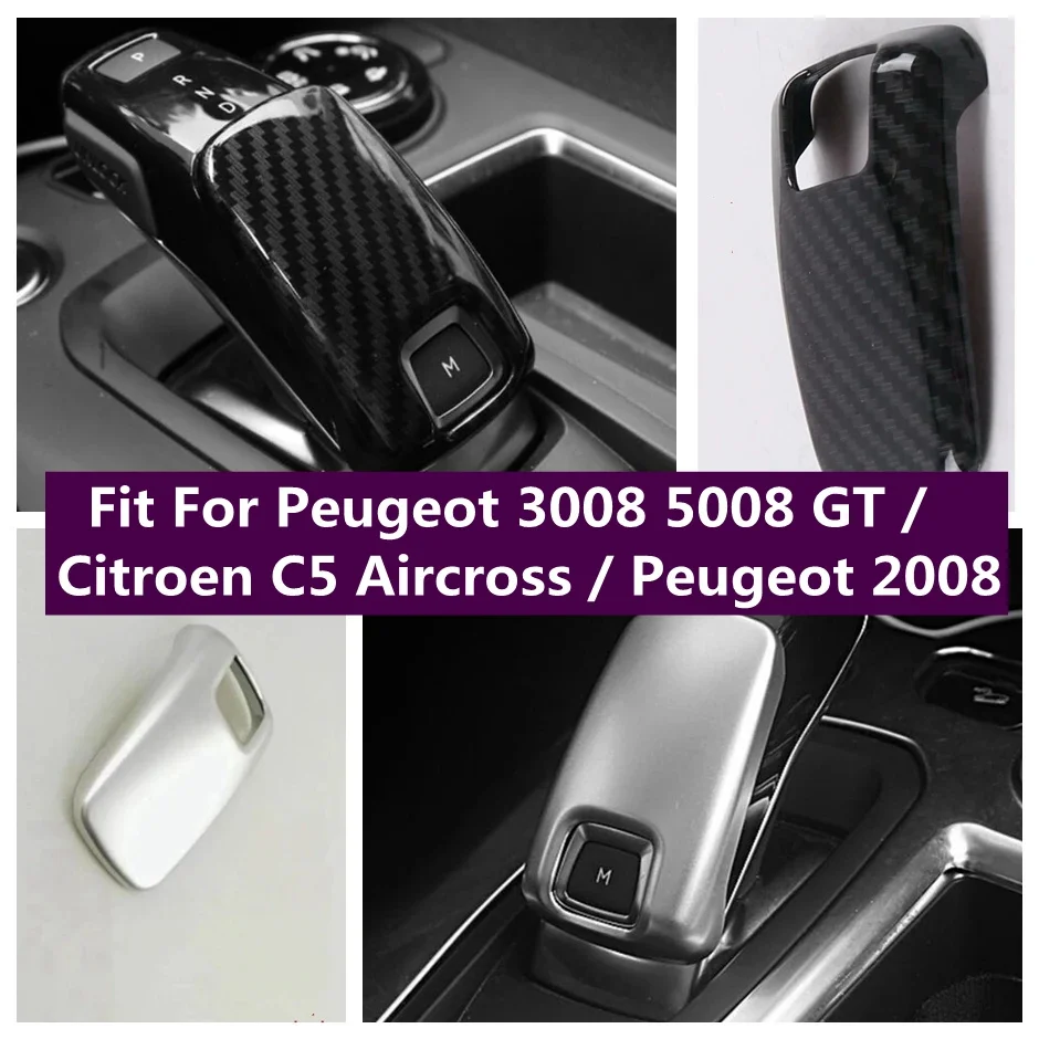 

Car Gear Shift Knob Cover Trim For Peugeot 3008 5008 GT 2017 - 2023 / Citroen C5 Aircross 2018 - 2024 / Peugeot 2008 2020 - 2023