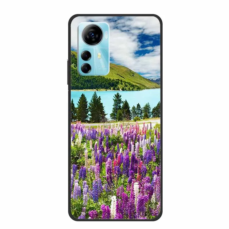 For ZTE Blade V41 Smart Case A7050 Landscape Soft TPU Silicone Protector Covers for ZTE V41 Smart 6.75\'\' Coque Funda V41Smart