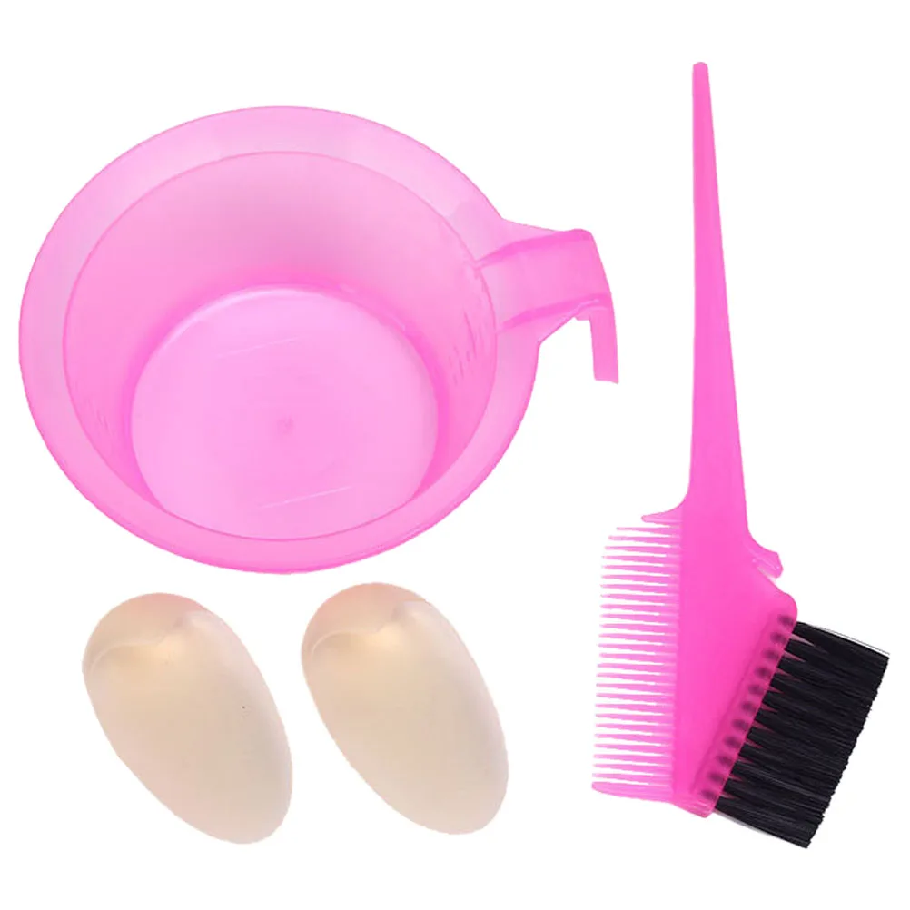 

2 set Dye Comb Double Sided Salon Tool Reusable Coloring Bowl Plastic Professional Hair Dye Kit Diy Hair Coloring Tool Easy Hold