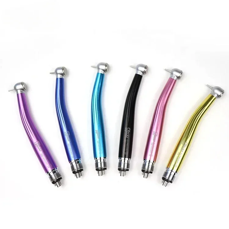 Handpiece Push Button 2 Hole or 4 Holes Colorful  Electric Turbine High Speed  Handpiece