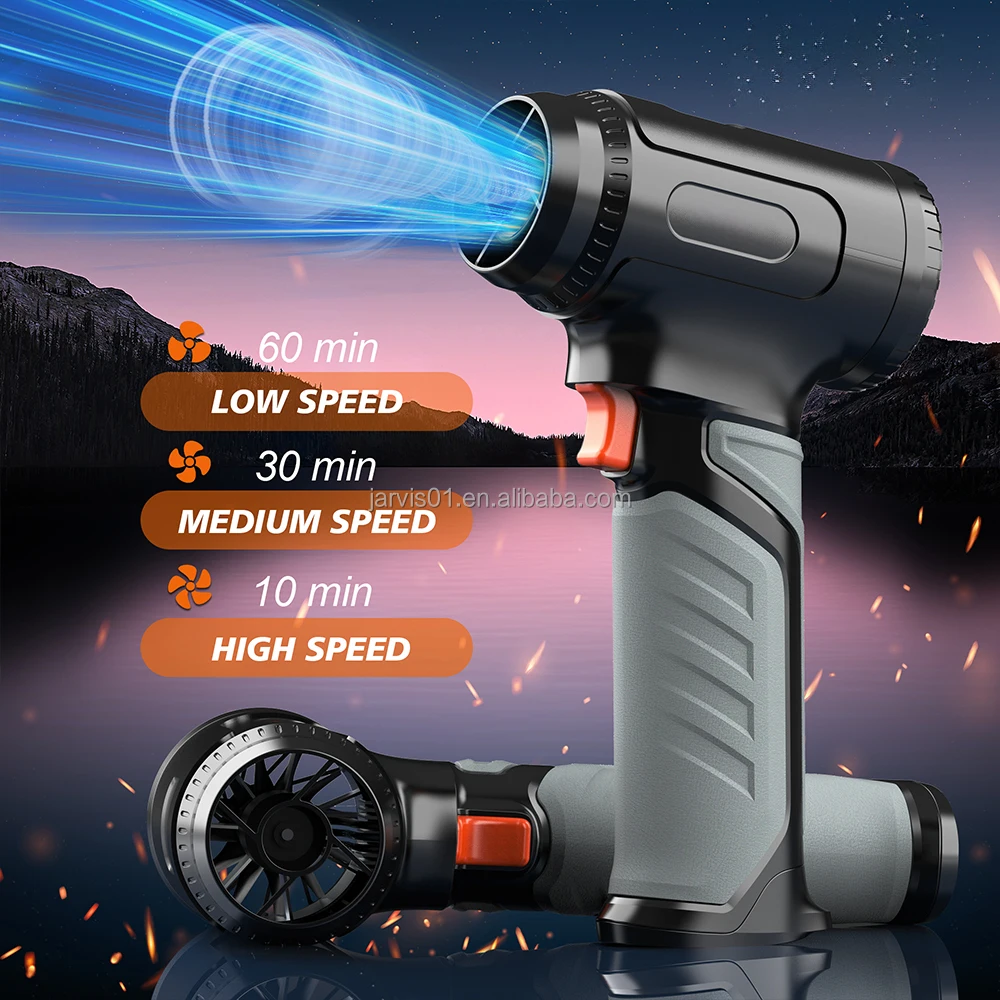 Jarvis  Mini Blower Car Vacuum Air Duster Hair Dryer Violent Cleaning Tools with Plastic Construction